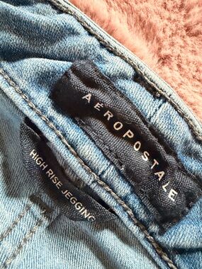 Aeropostale Women's Light Blue Skinny High-Rise Jeggings